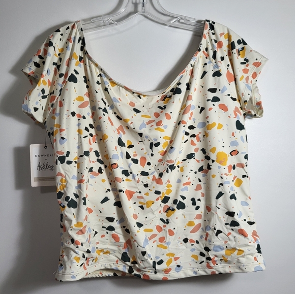 NWT DownEast by Ashley Reeves Terrazzo tankini swim top, women's 2X #1851 - Picture 6 of 6